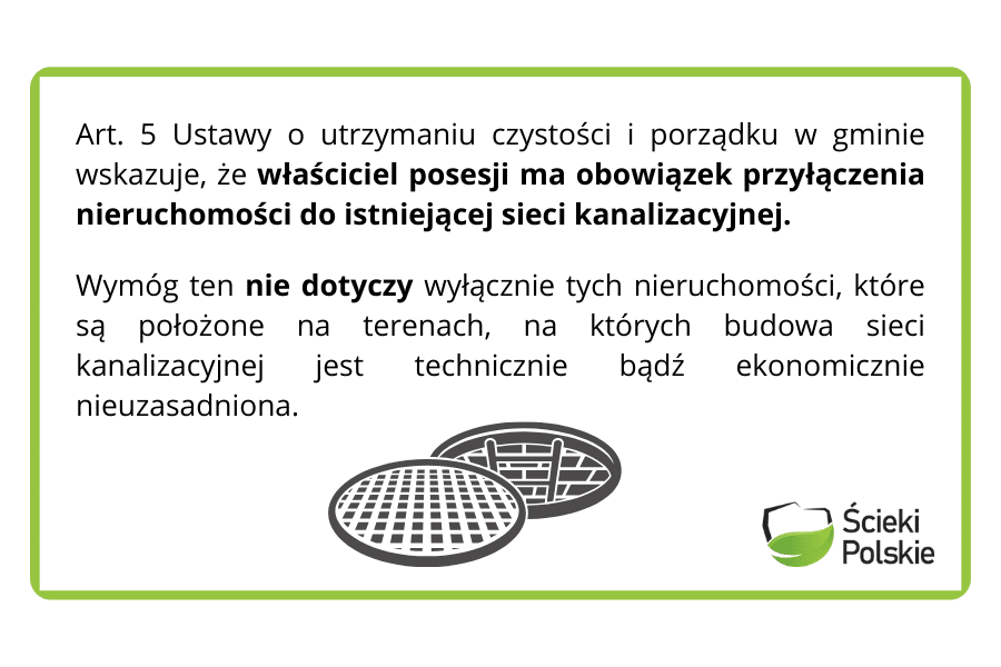 Przyłączenie do sieci kanalizacyjnej przepisy